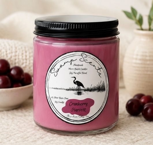 Cranberry Harvest 8oz Premium Scented Candle